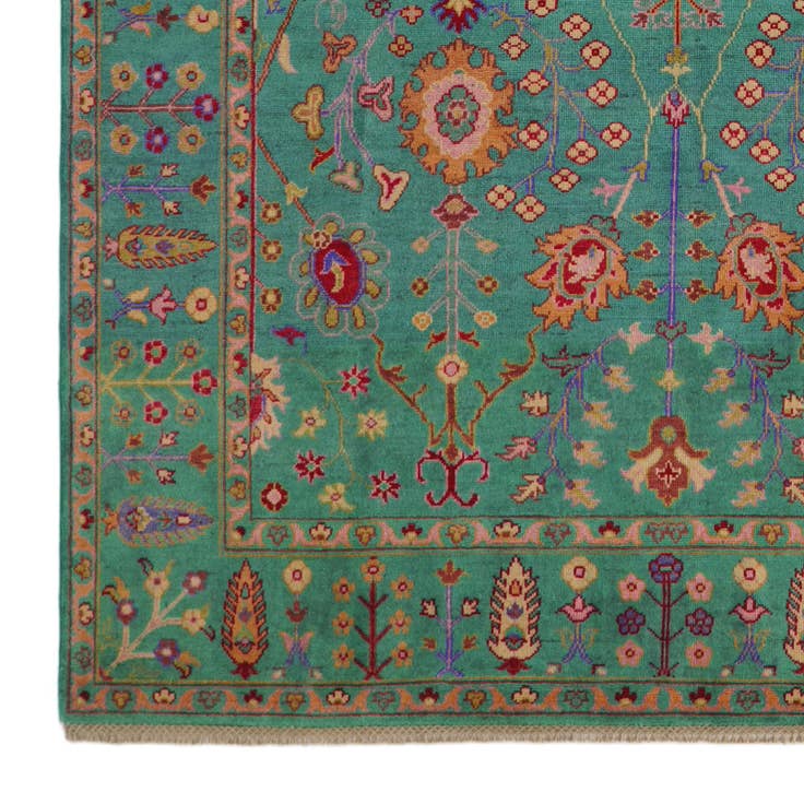 Detail image of 6' 5 x 9' 10 Hand Knotted Kazak Rug