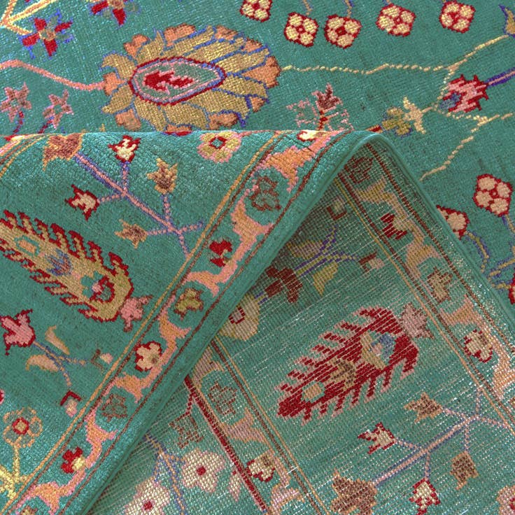 Detail image of 6' 5 x 9' 10 Hand Knotted Kazak Rug