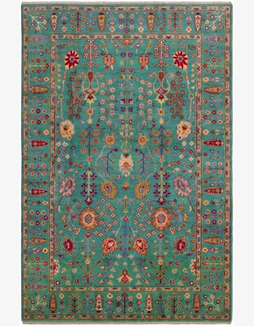 6' 5 x 9' 10 Hand Knotted Kazak Rug