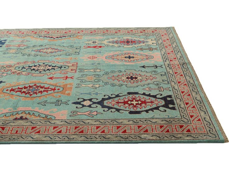 Detail image of 5' 7 x 7' 10 Hand Knotted Kazak Rug