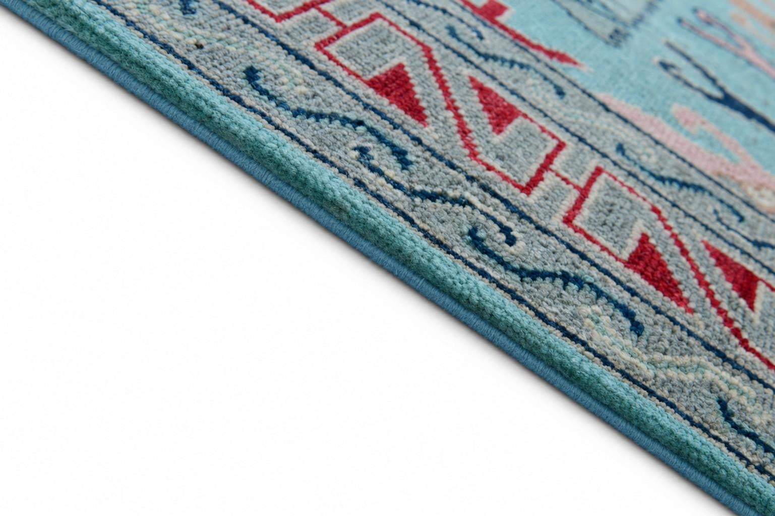 Detail image 8 of 12: 5' 7 x 7' 10 Hand Knotted Kazak Rug