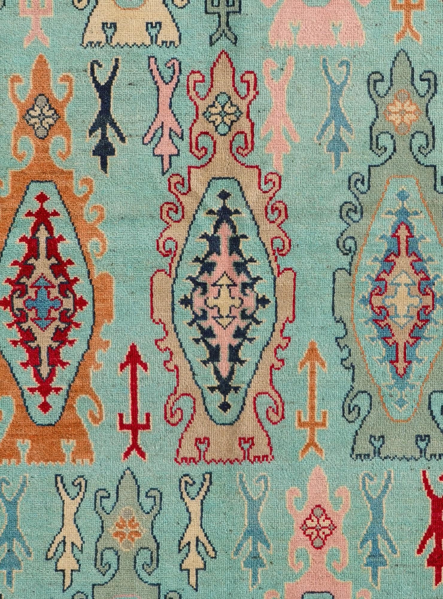 5' 7 x 7' 10 Hand Knotted Kazak Rug