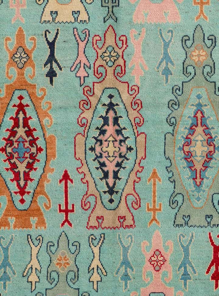 5' 7 x 7' 10 Hand Knotted Kazak Rug