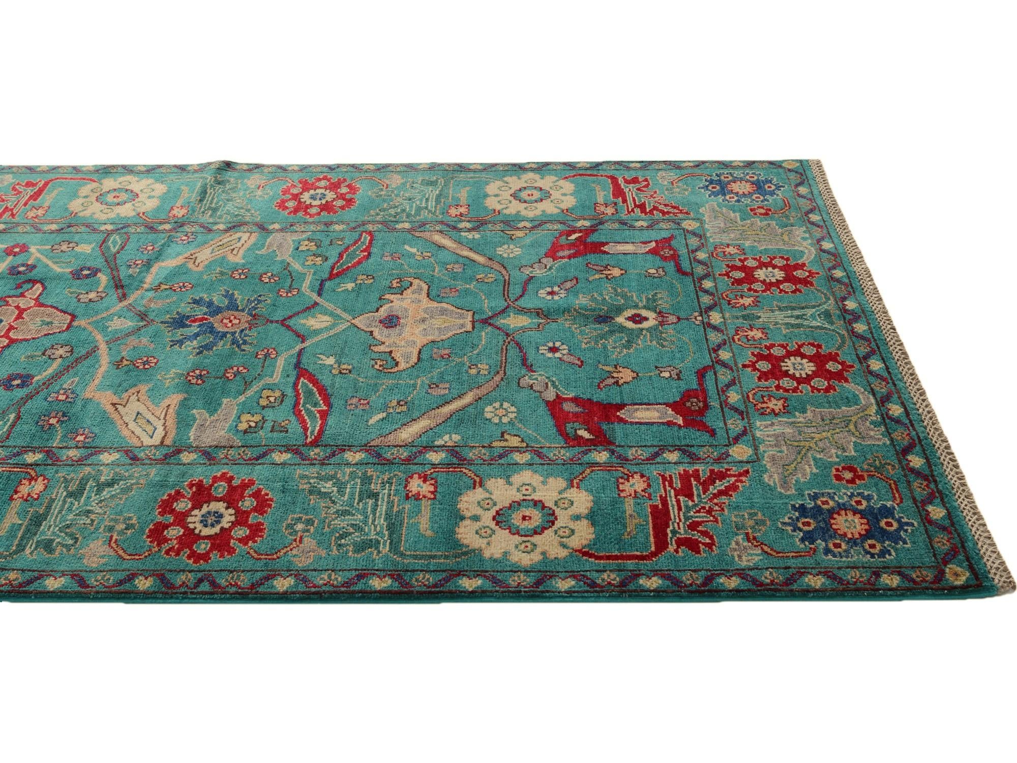 4' 2 x 6' 3 Hand Knotted Kazak Rug