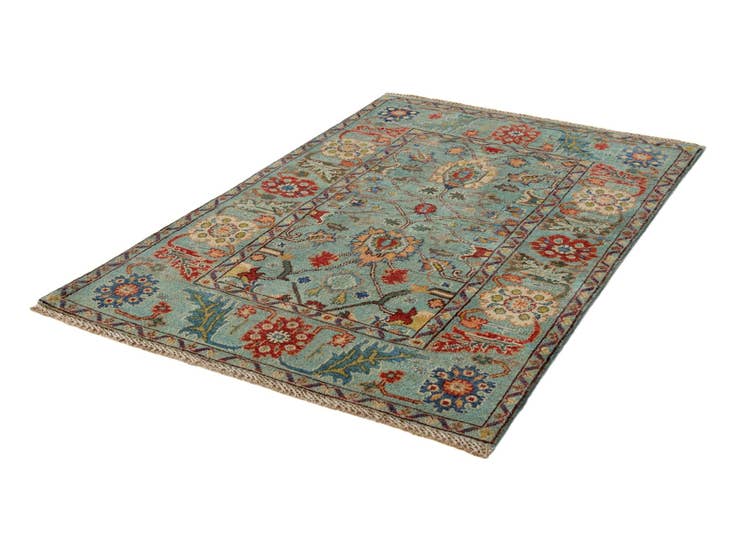 Detail image of 3' 3 x 4' 10 Hand Knotted Kazak Rug