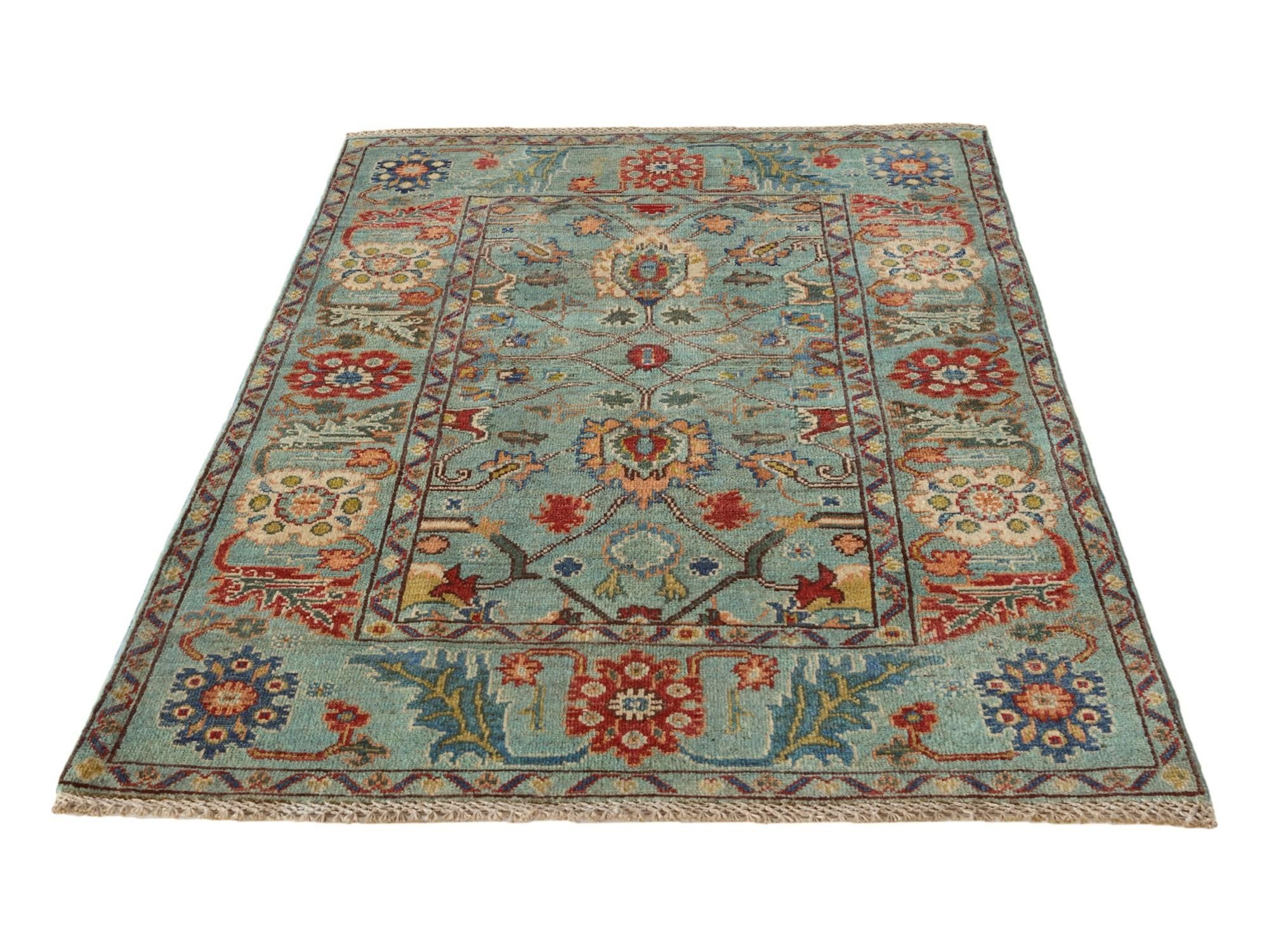 3' 3 x 4' 10 Hand Knotted Kazak Rug
