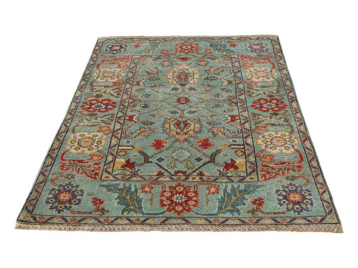 3' 3 x 4' 10 Hand Knotted Kazak Rug