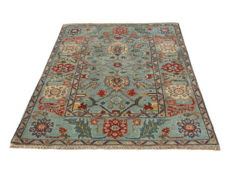 Detail image of 3' 3 x 4' 10 Hand Knotted Kazak Rug