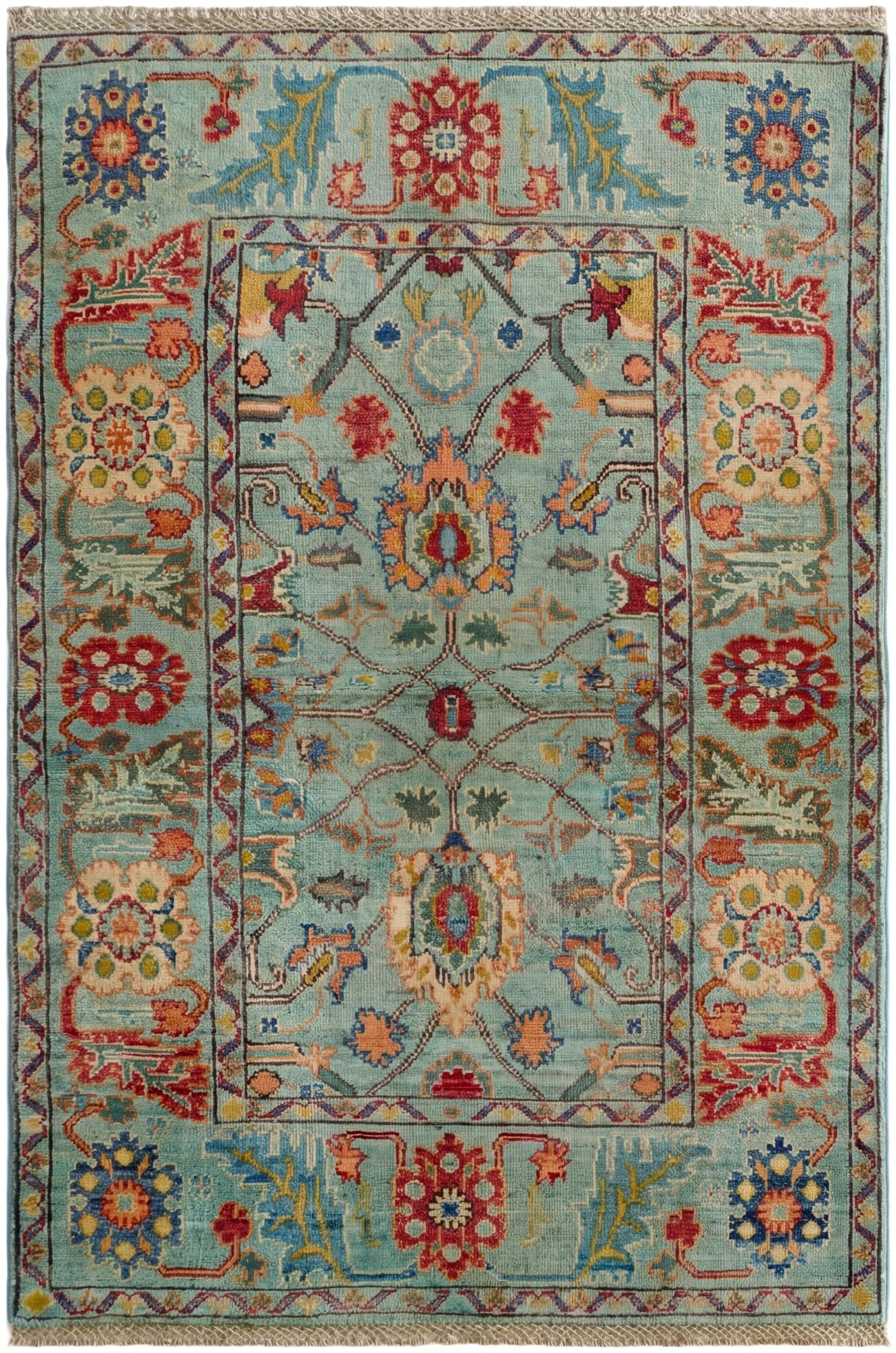3' 3 x 4' 10 Hand Knotted Kazak Rug