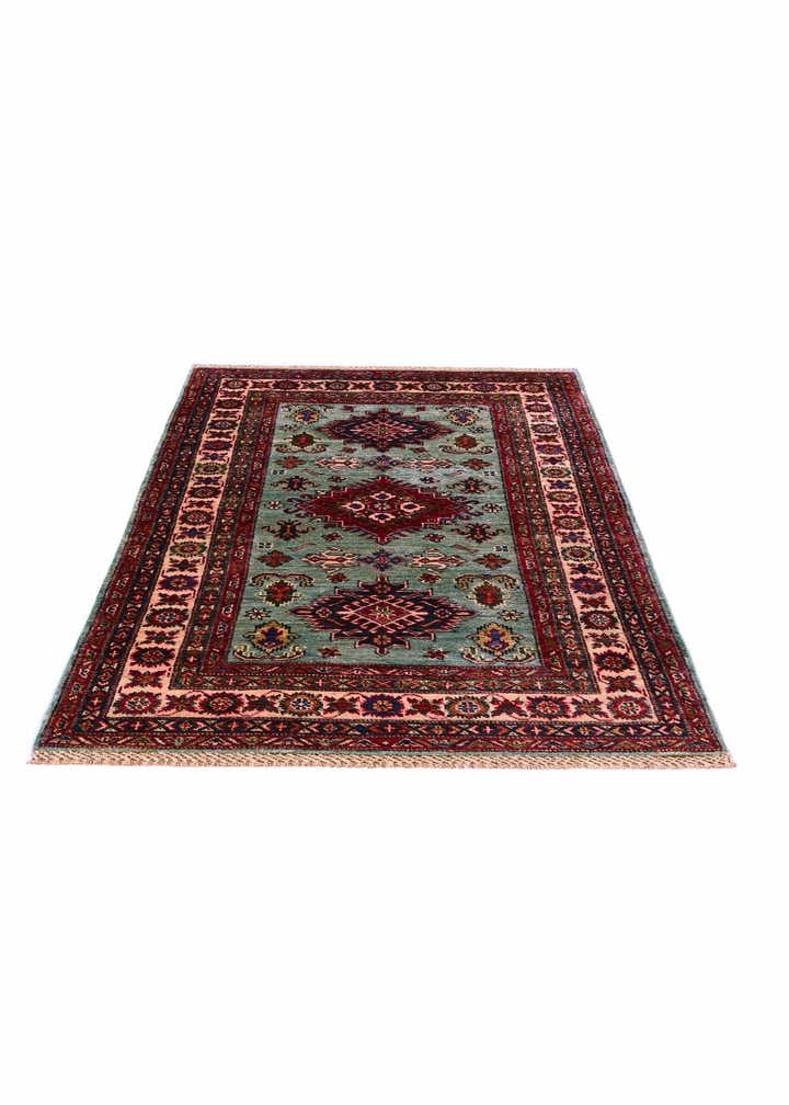 3' 4 x 5' 1 Hand Knotted Kazak Rug