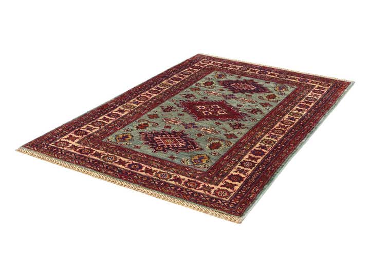 3' 4 x 5' 1 Hand Knotted Kazak Rug
