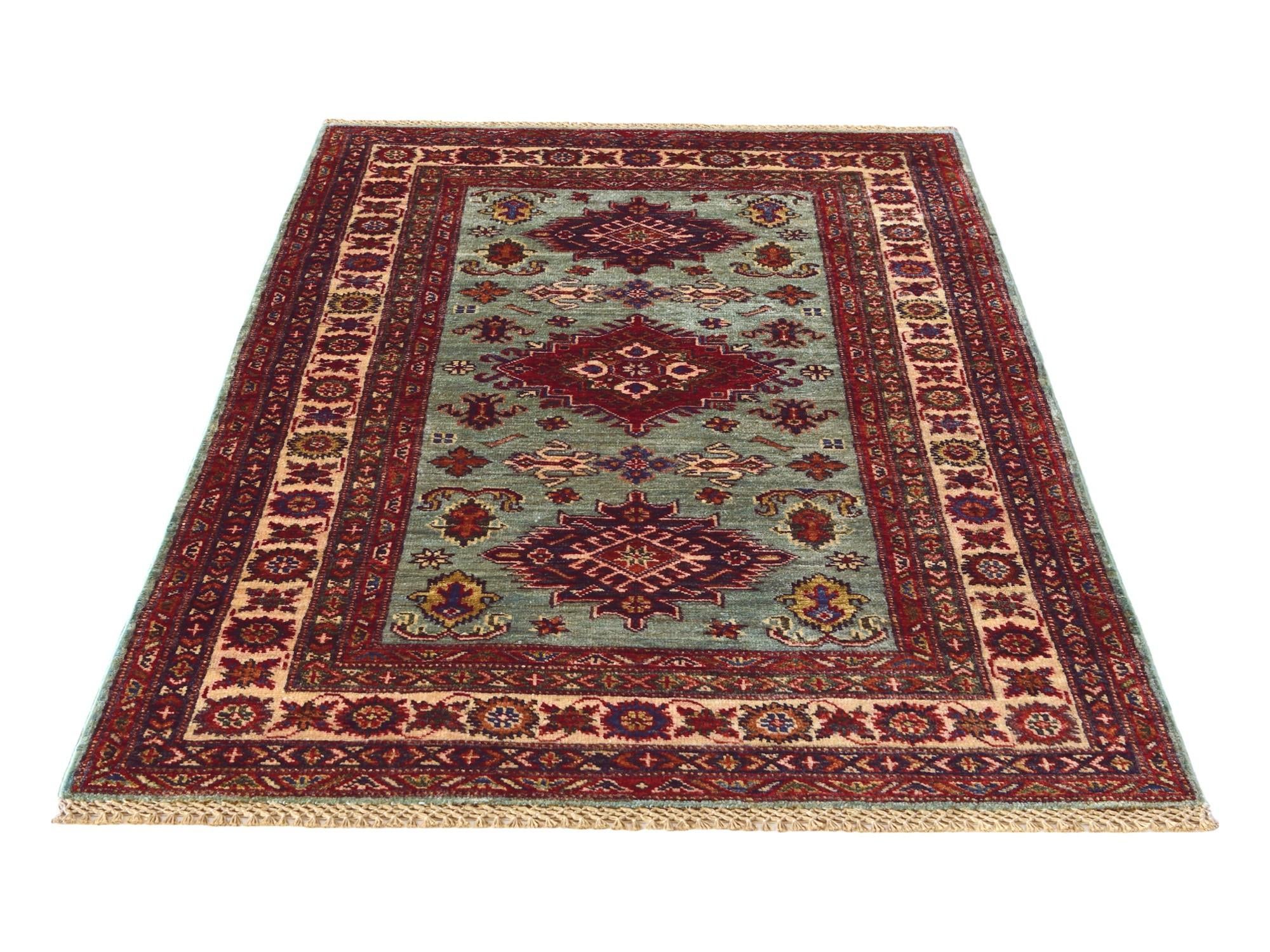 3' 4 x 5' 1 Hand Knotted Kazak Rug