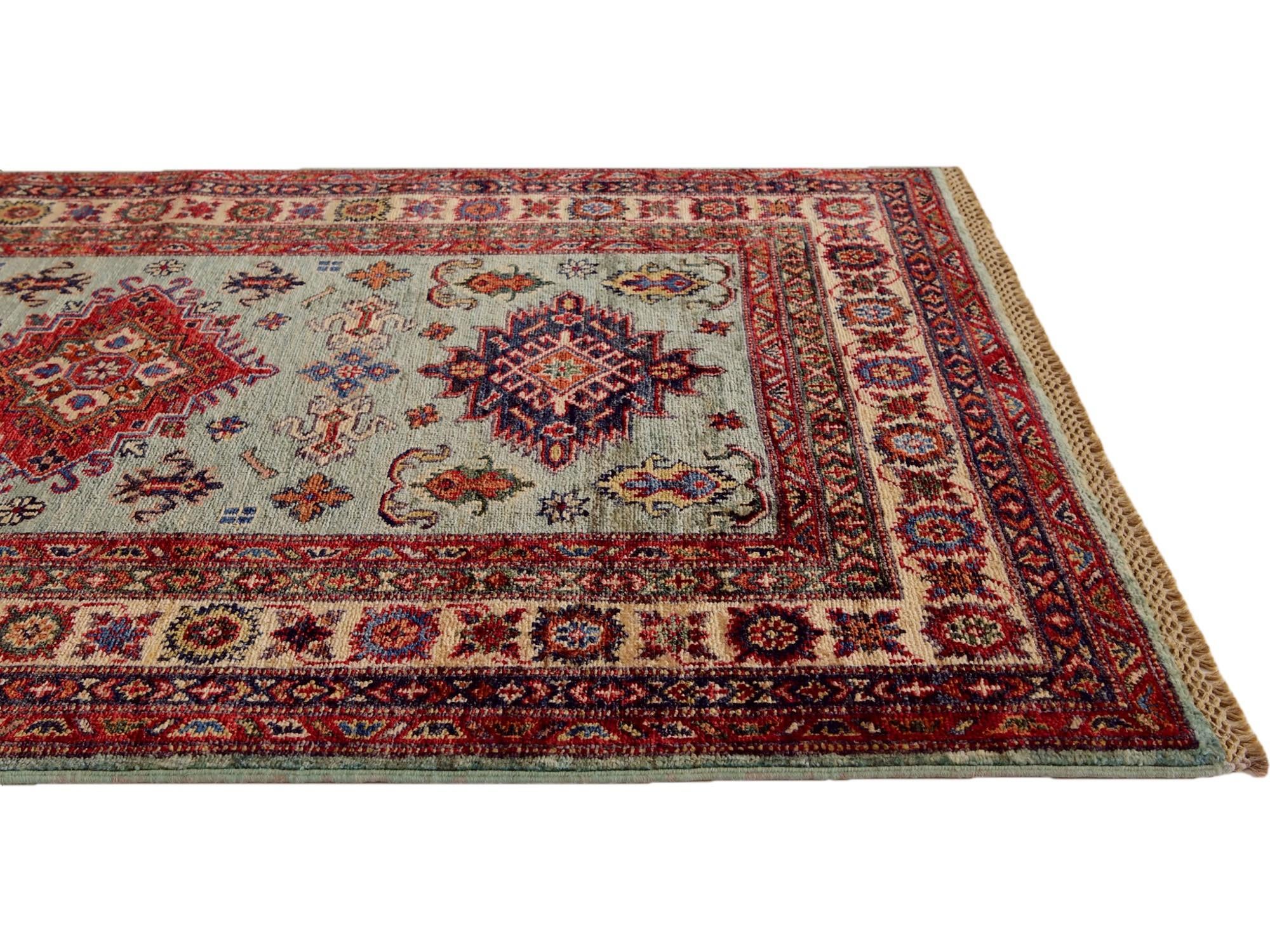 3' 4 x 5' 1 Hand Knotted Kazak Rug