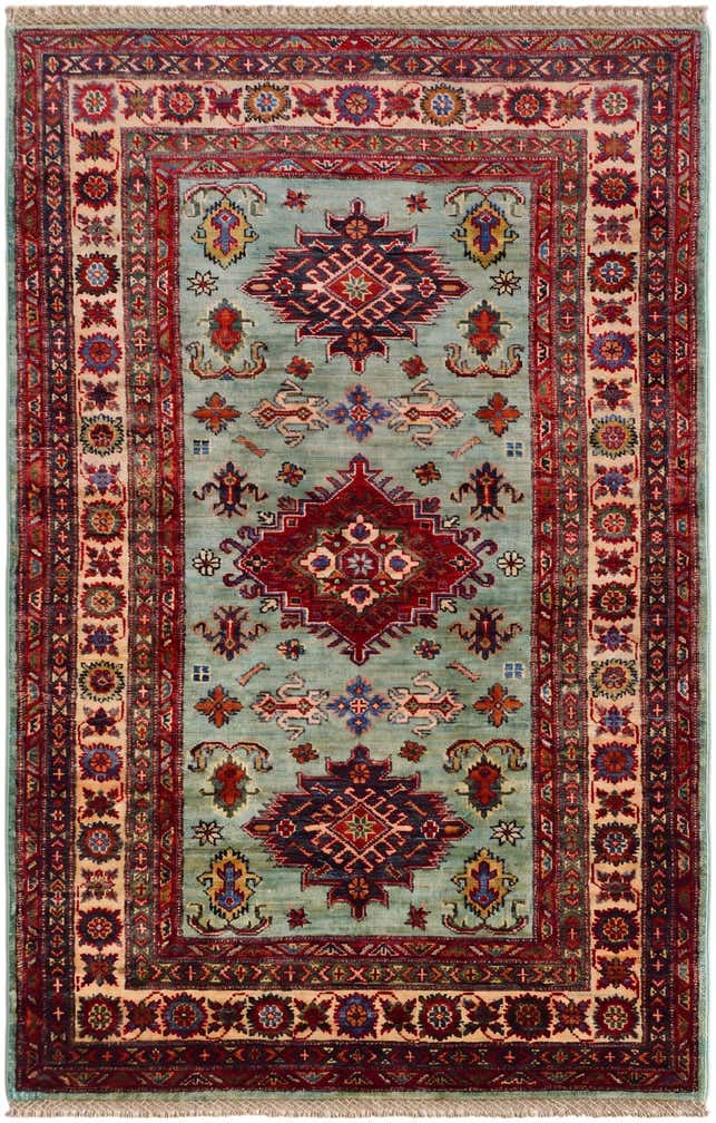 3' 4 x 5' 1 Hand Knotted Kazak Rug