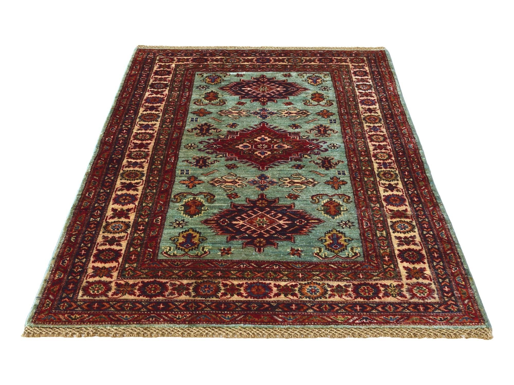 3' 3 x 5' Hand Knotted Kazak Rug