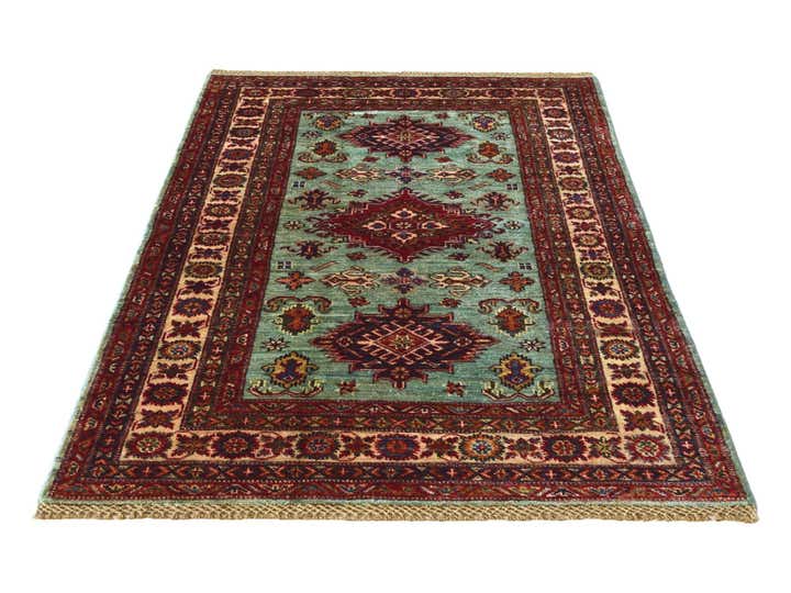 3' 3 x 5' Hand Knotted Kazak Rug