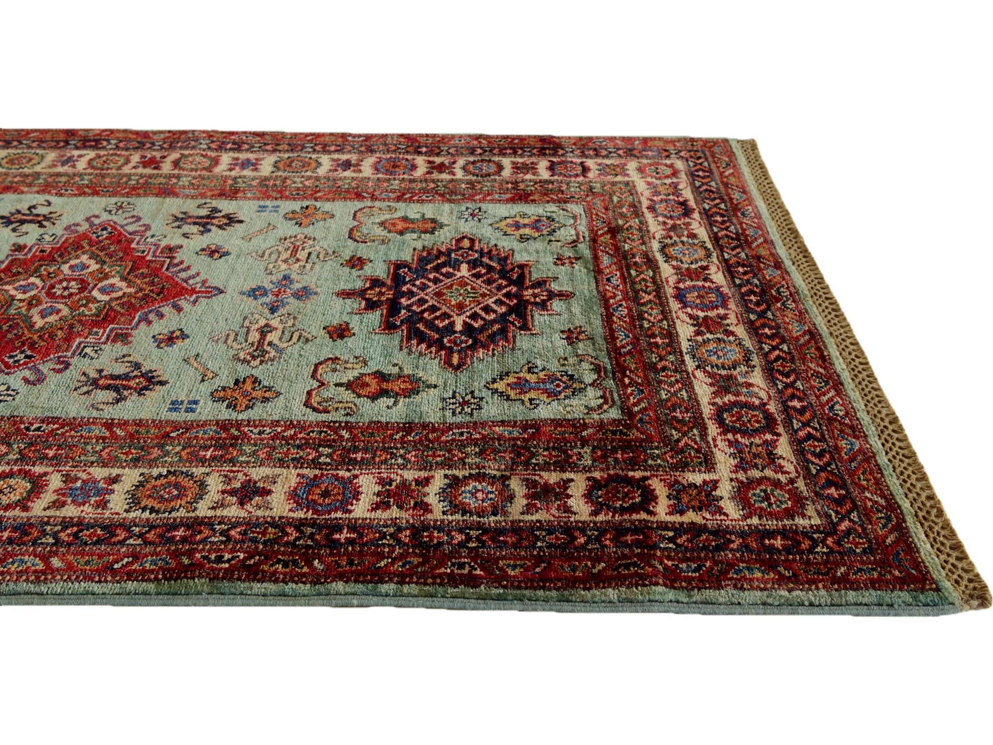 3' 3 x 5' Hand Knotted Kazak Rug