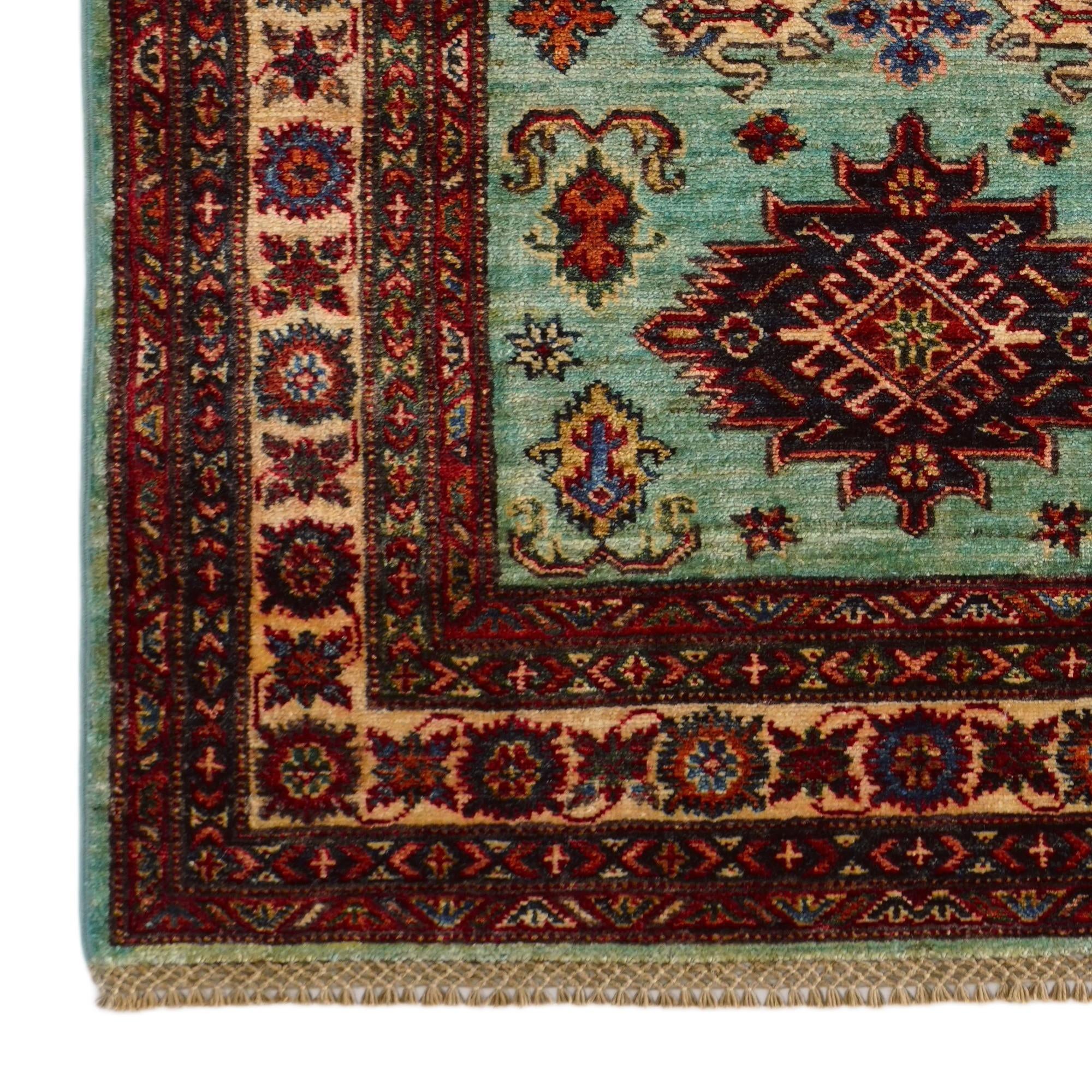 3' 3 x 5' Hand Knotted Kazak Rug