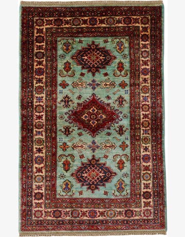 3' 3 x 5' Hand Knotted Kazak Rug
