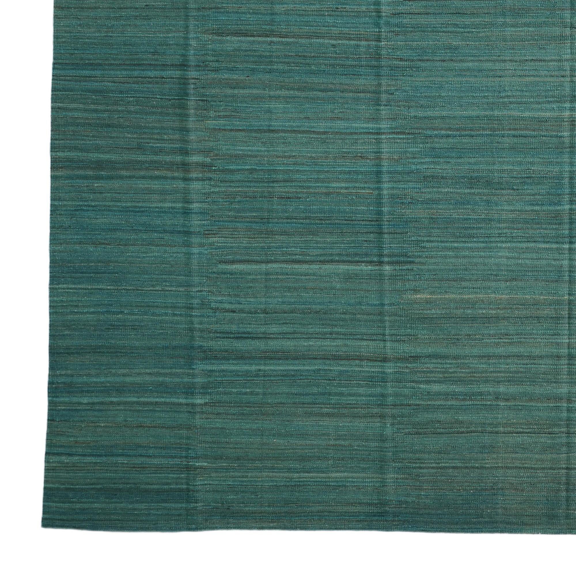 12' 6 x 18' 6 Hand Woven Kilim Afghan Wool Rug