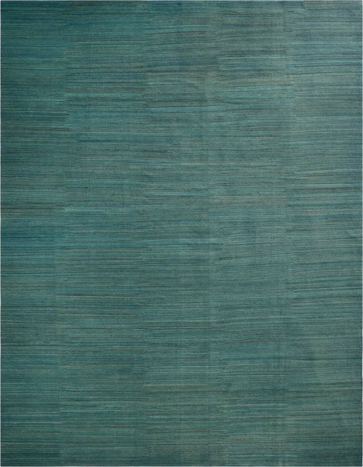 Detail image of 12' 6 x 18' 6 Hand Woven Kilim Afghan Wool Rug