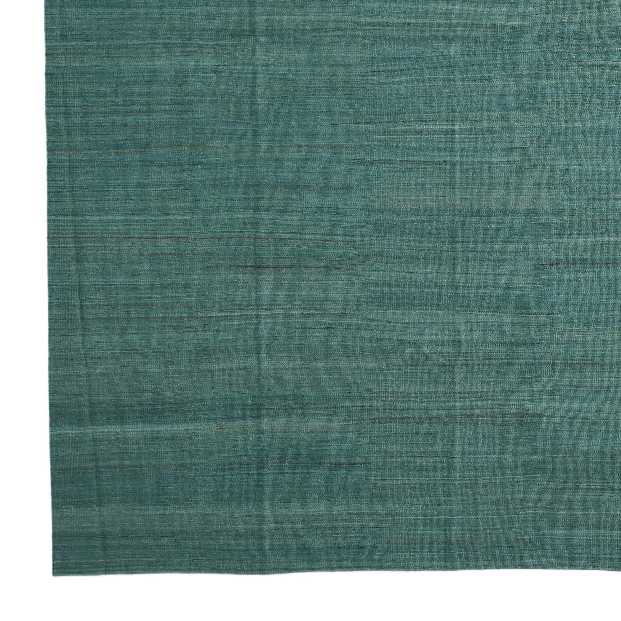 13' 5 x 17' 11 Hand Woven Kilim Afghan Wool Rug