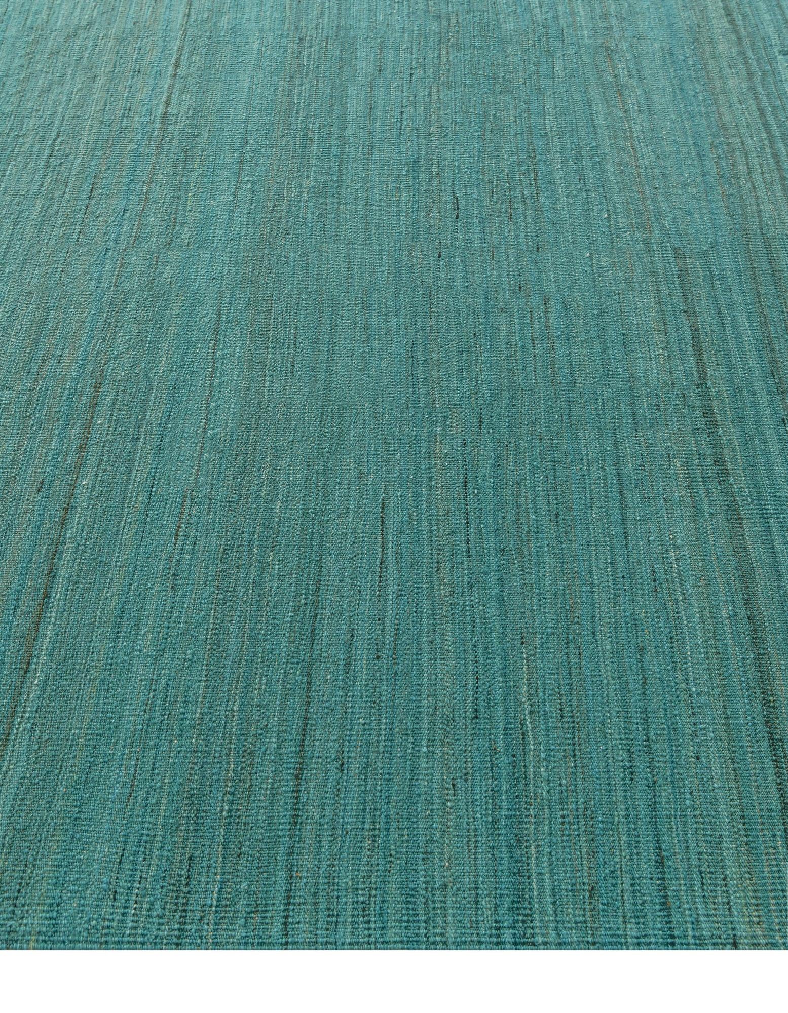 6' 10 x 9' 6 Hand Woven Kilim Modern Wool Rug