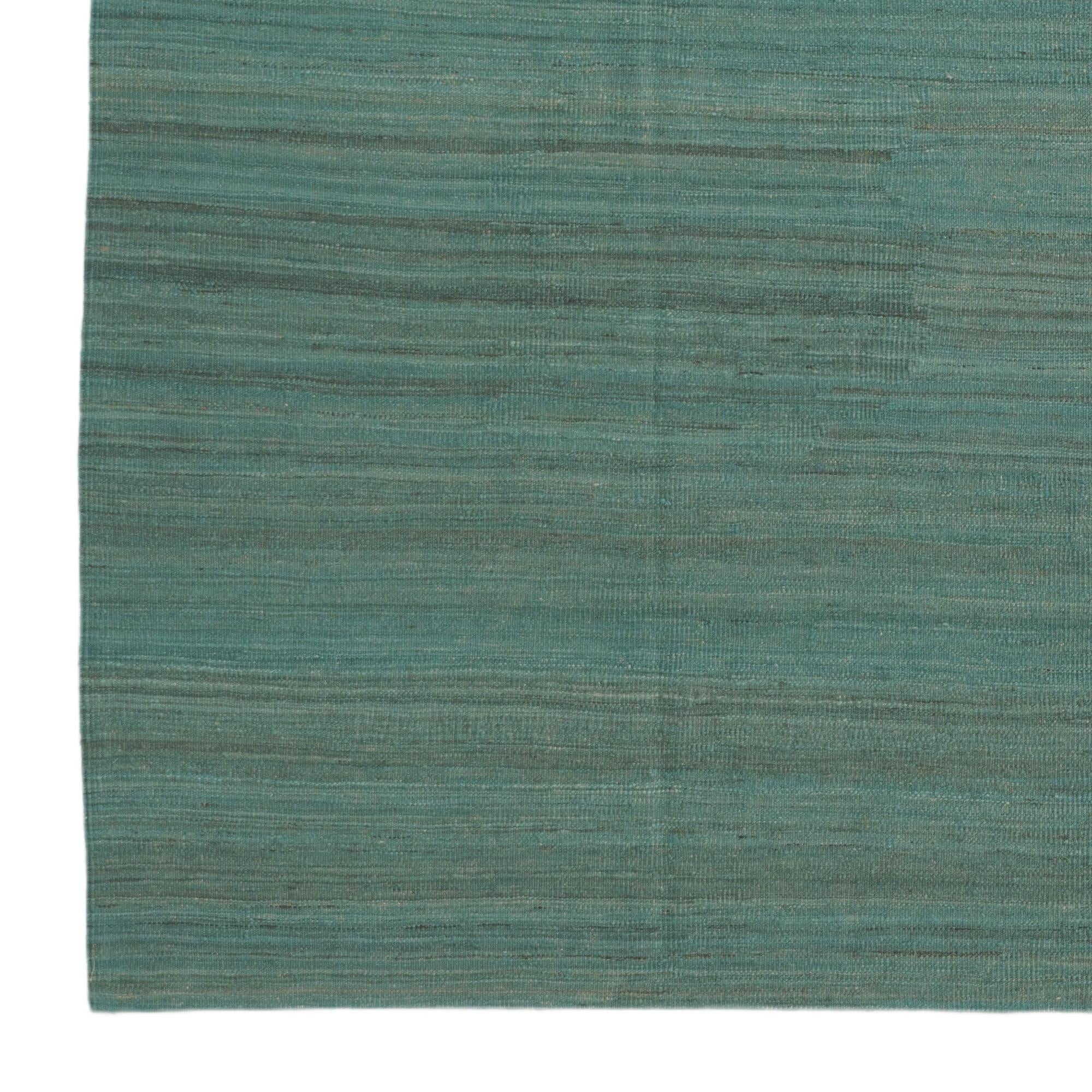 6' 10 x 9' 6 Hand Woven Kilim Modern Wool Rug