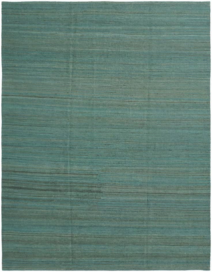 Detail image of 6' 10 x 9' 6 Hand Woven Kilim Modern Wool Rug