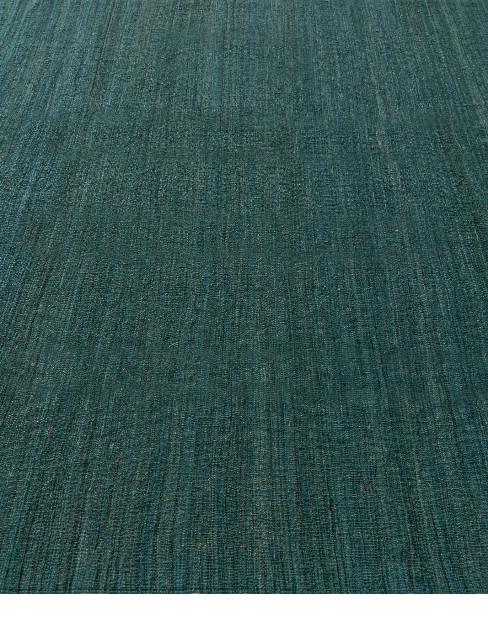 9' 7 x 12' 6 Hand Woven Kilim Modern Wool Rug
