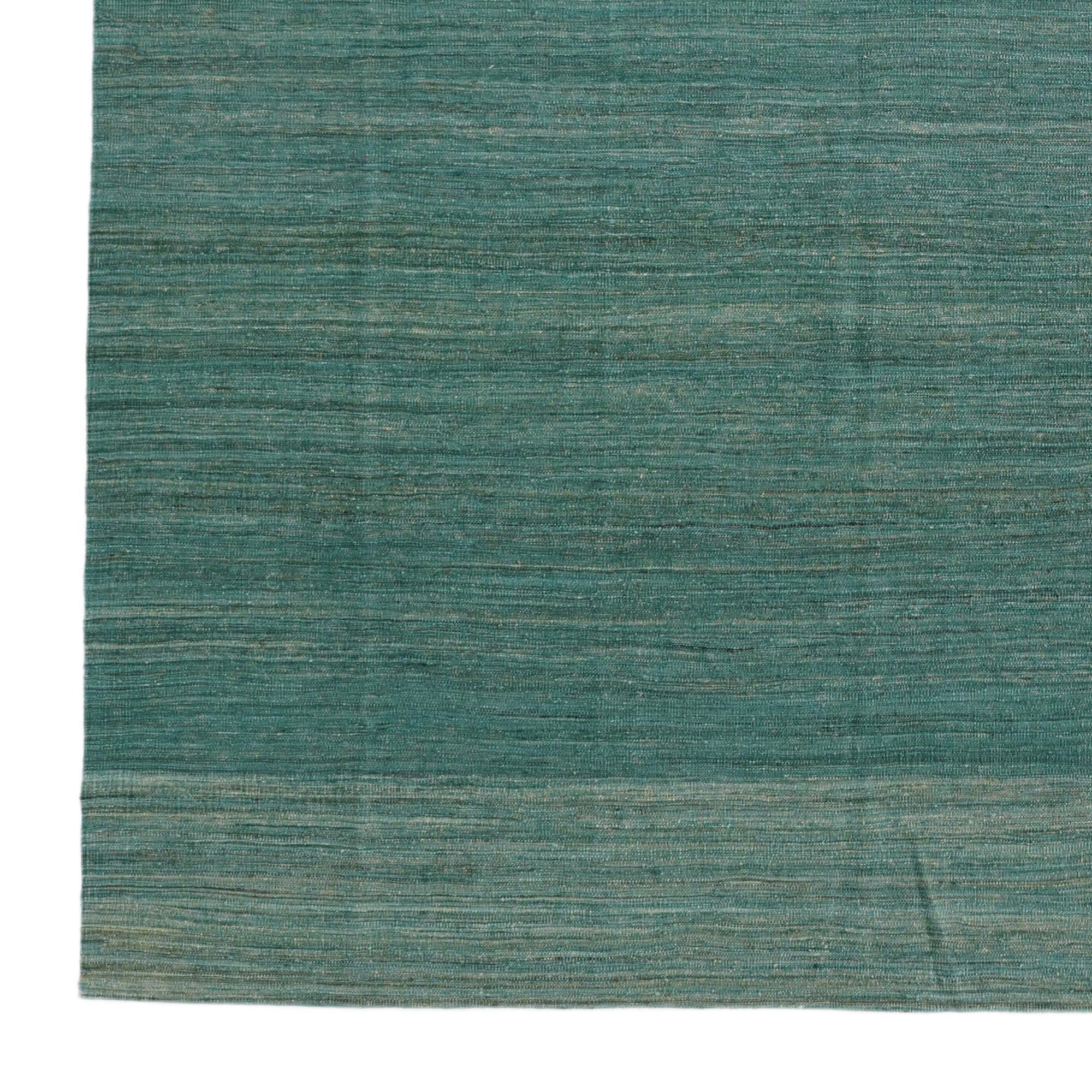 9' 7 x 12' 6 Hand Woven Kilim Modern Wool Rug