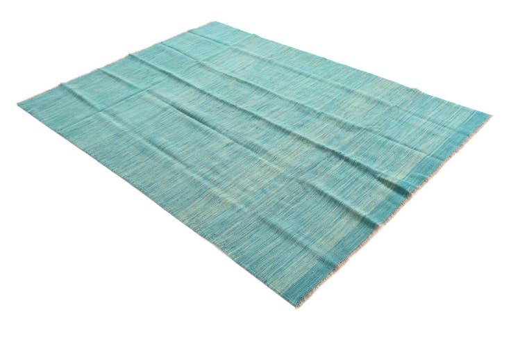 Detail image of 4' 10 x 6' 7 Hand Woven Kilim Modern Wool Rug