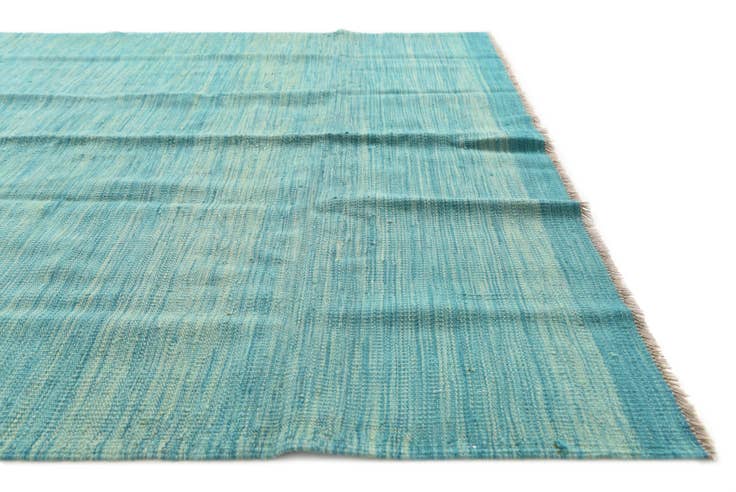 Detail image of 4' 10 x 6' 7 Hand Woven Kilim Modern Wool Rug