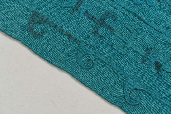 5' 4 x 7' 7 Hand Woven Kilim Suzani Wool Rug