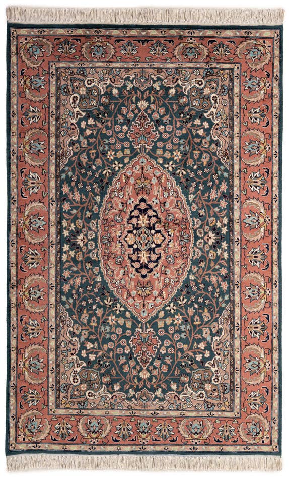 Detail image of 5' 3 x 8' 4 Hand Knotted Lahour Wool Rug