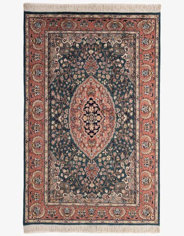 5' 3 x 8' 4 Hand Knotted Lahour Wool Rug