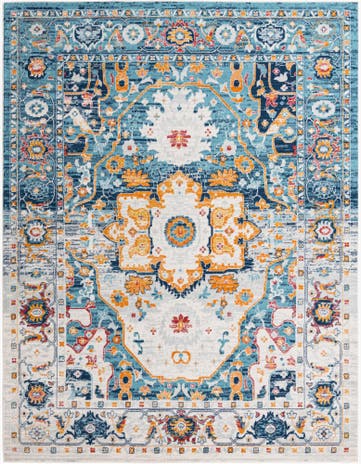 Teal Madeline Vintage Rug