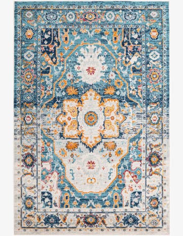 Teal Madeline Vintage Rug