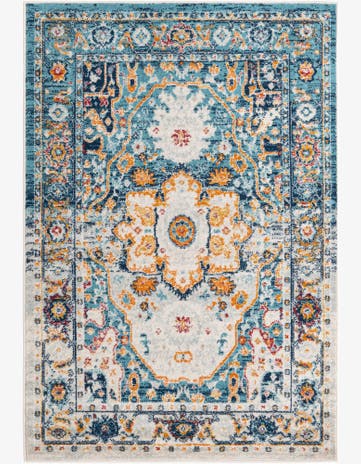 Teal Madeline Vintage Rug