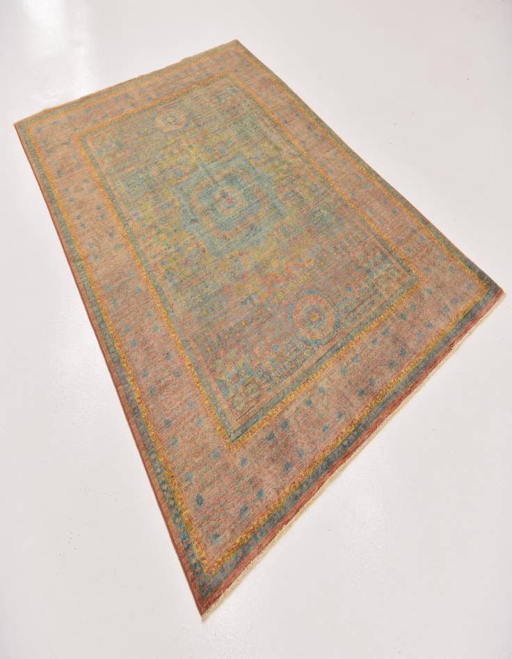 Detail image of 5' 8 x 7' 9  Hand Knotted Mamluk Ziegler Oriental Rug