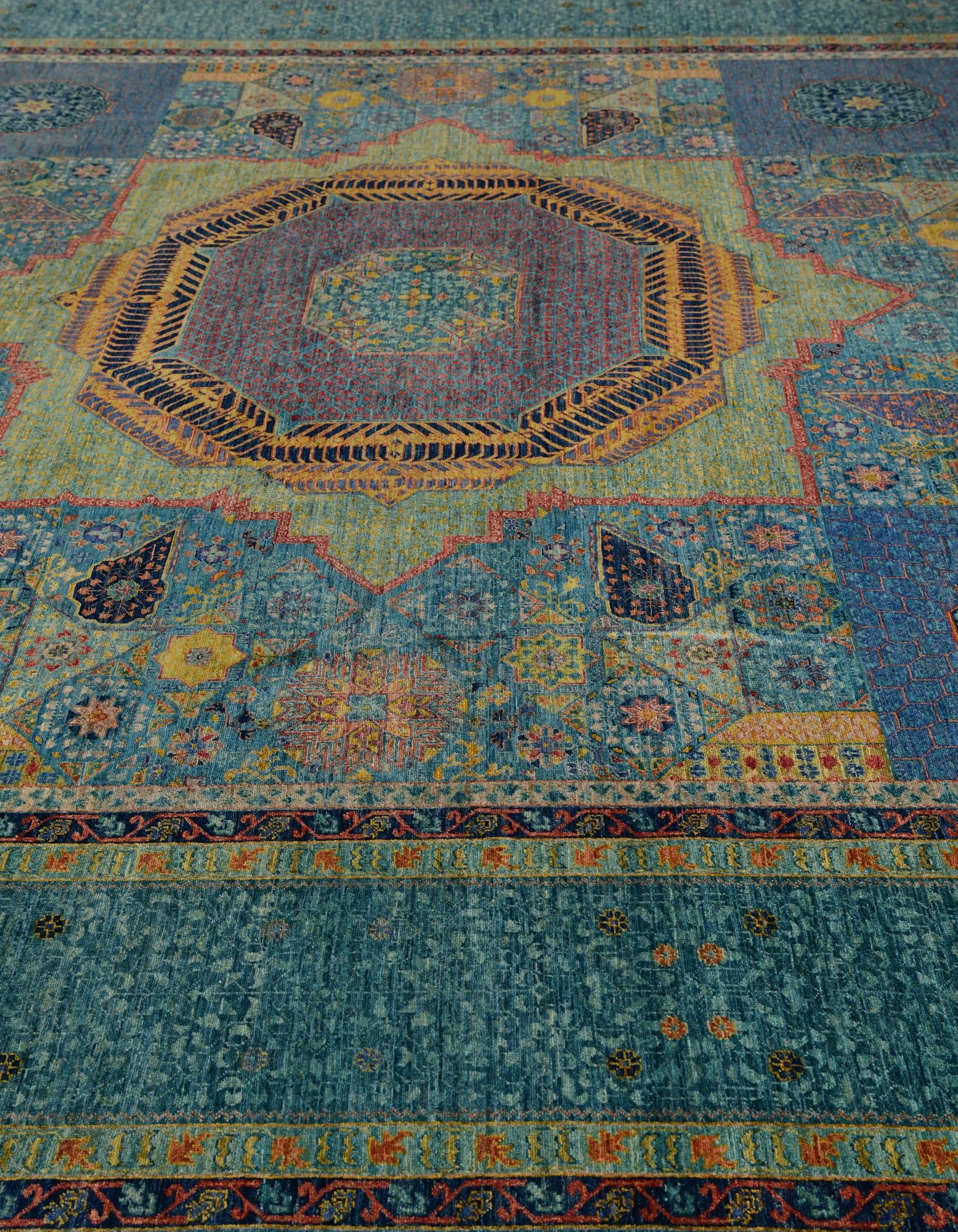 11' 11 x 17' 7 Hand Knotted Mamluk Ziegler Oriental Rug