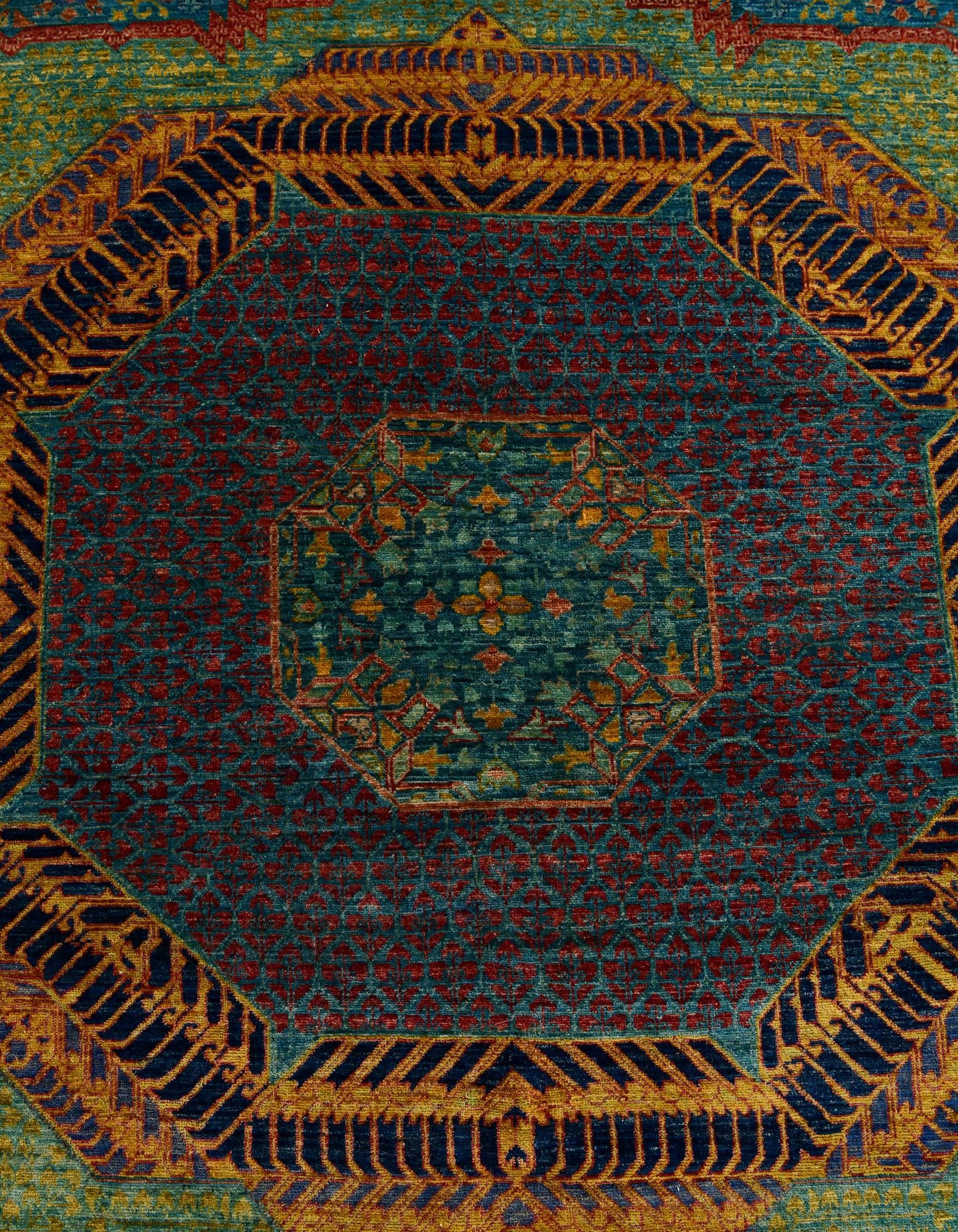 11' 11 x 17' 7 Hand Knotted Mamluk Ziegler Oriental Rug