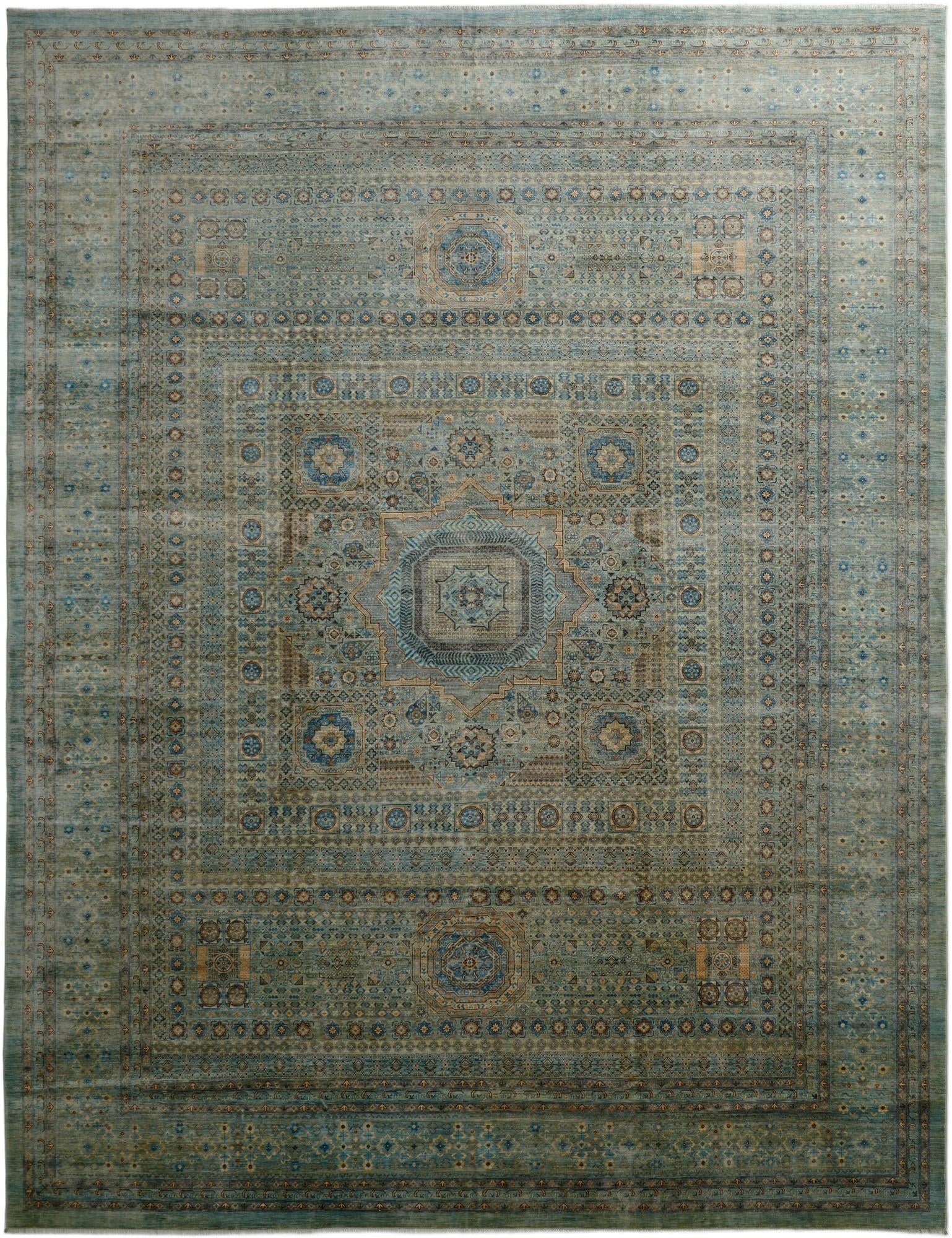 12' x 15' 10  Hand Knotted Mamluk Ziegler Oriental Rug