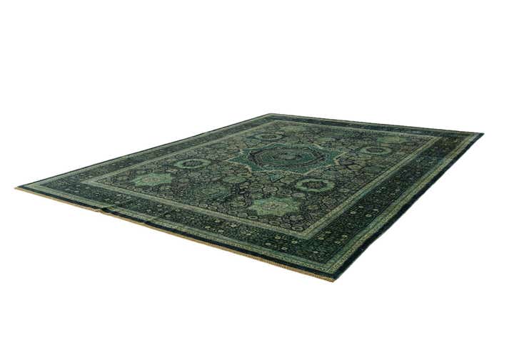 9' 1 x 11' 11 Hand Knotted Mamluk Ziegler Rug
