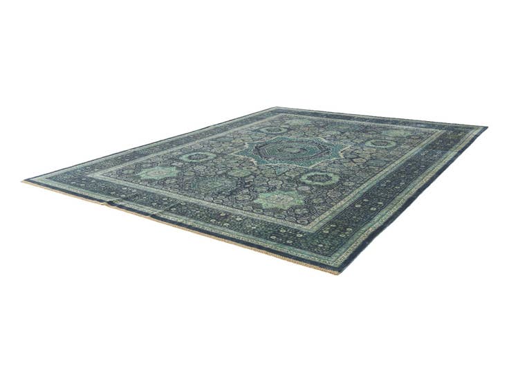 Detail image of 9' 1 x 11' 11 Hand Knotted Mamluk Ziegler Rug