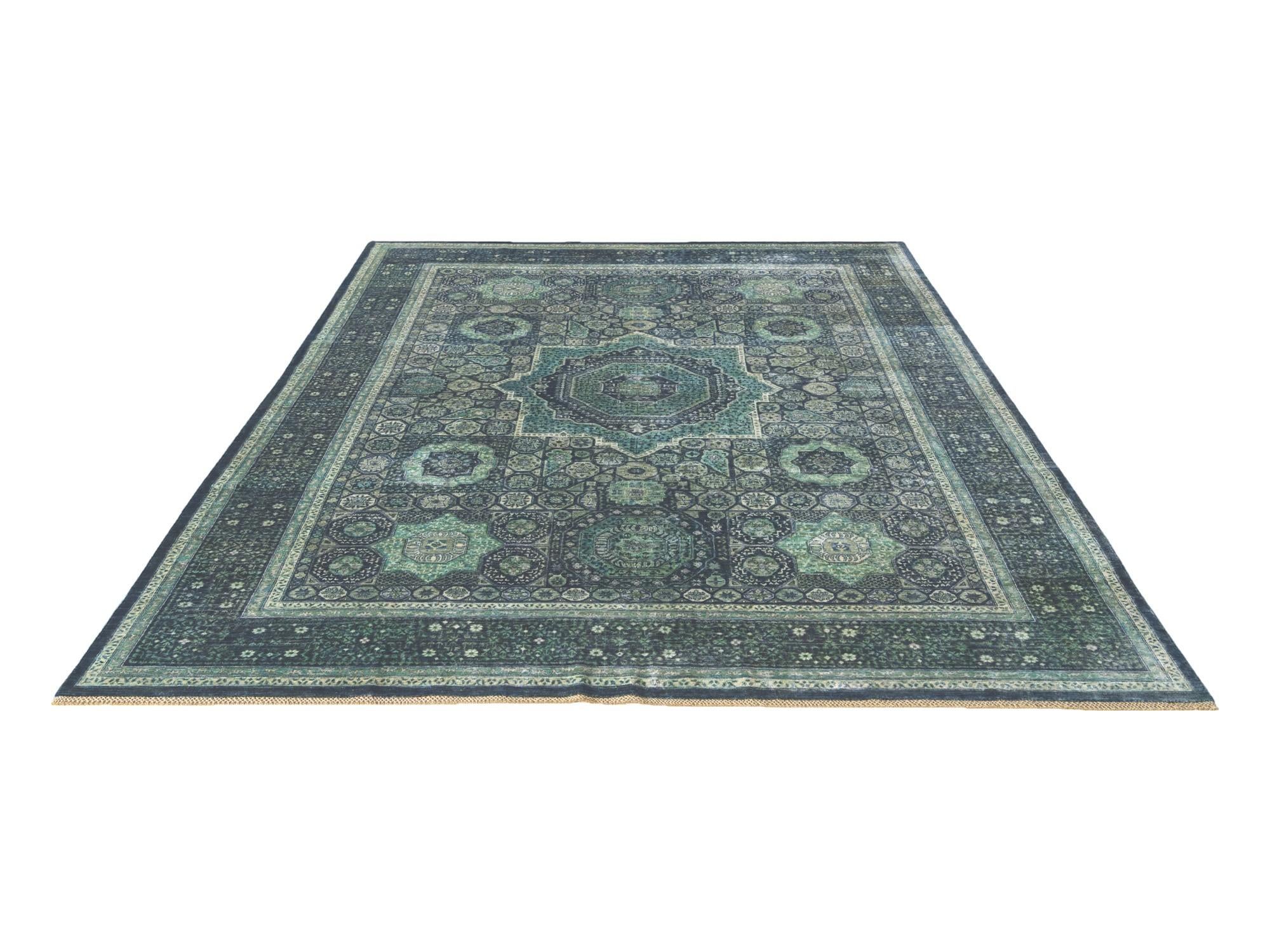 9' 1 x 11' 11 Hand Knotted Mamluk Ziegler Rug