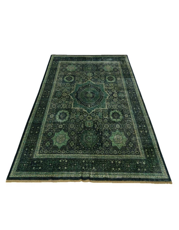 Detail image of 9' 1 x 11' 11 Hand Knotted Mamluk Ziegler Rug