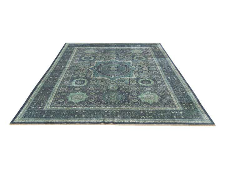 9' 1 x 11' 11 Hand Knotted Mamluk Ziegler Rug