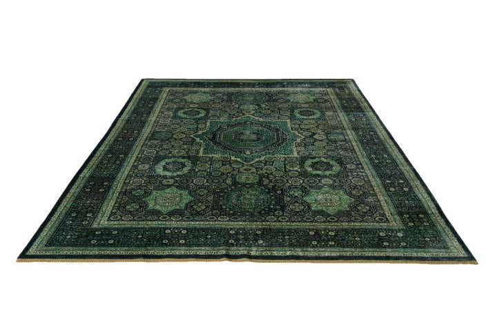 9' 1 x 11' 11 Hand Knotted Mamluk Ziegler Rug