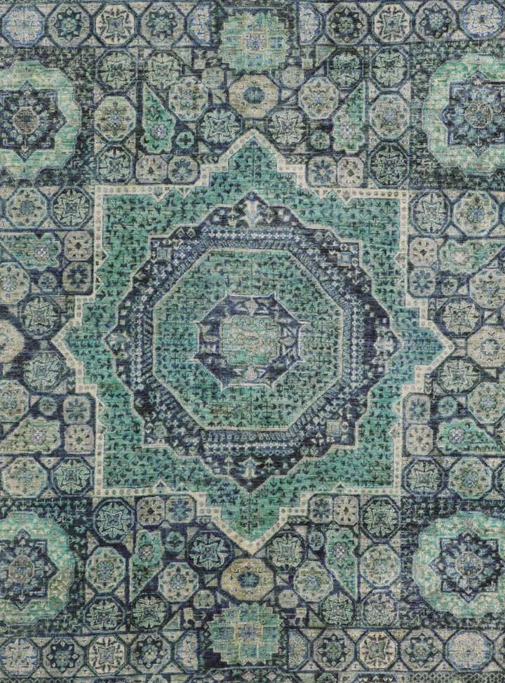 9' 1 x 11' 11 Hand Knotted Mamluk Ziegler Rug